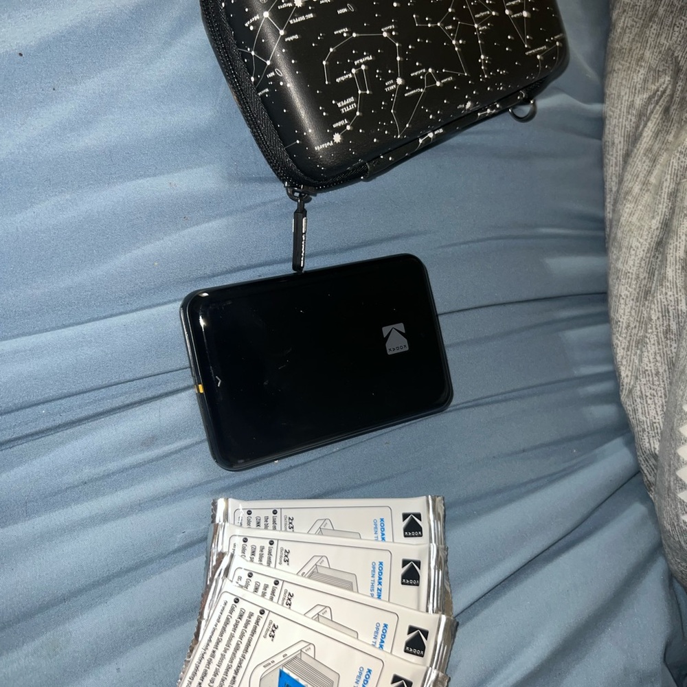 Black Constellation Print Case with Accessories